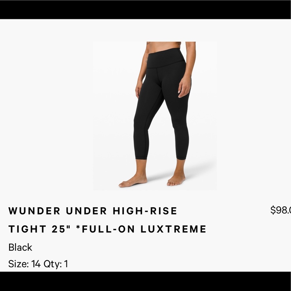 Lululemon Wunder Under High-Rise 25" Luxtreme